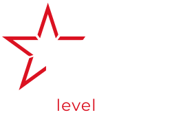 Logo de la empresa Starvac con estrella y eslogan Next Level Cleaning